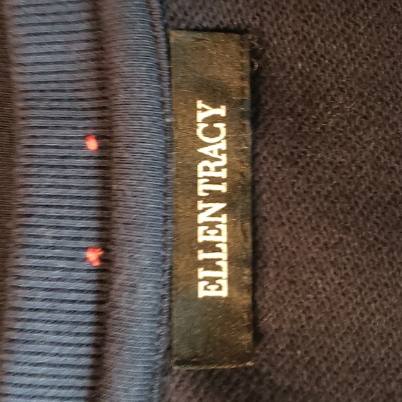 ELLEN TRACY French Terry "JOY" Sweatshirt Navy/Silver Snowflake - Med - EUC - Picture 5 of 14